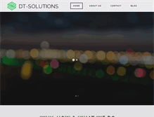 Tablet Screenshot of dt-solutions.com